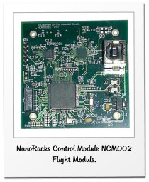 NanoRacks Control Module NCM002 Flight Module.